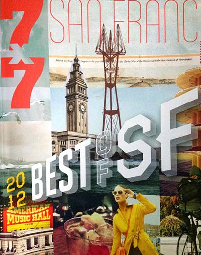 2012 7x7 Magazine Cover of article naming Cinta Salon as the best salon in San Francisco.